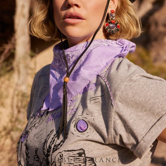 NWT Double D Ranch Reap the Whirlwind Tee Boho Bohemian Western Casual - Picture 2 of 4